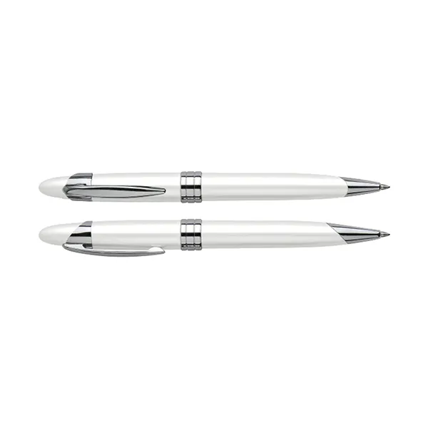 Bolígrafo Metálico White Pearl