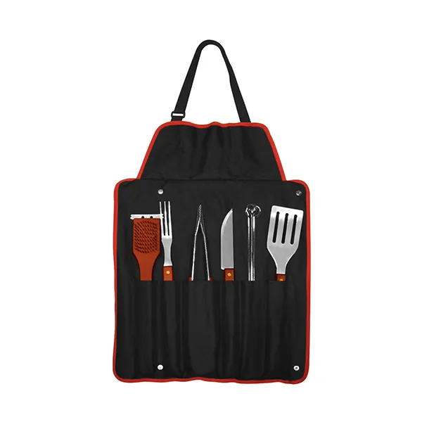 Delantal BBQ con 9 herramientas