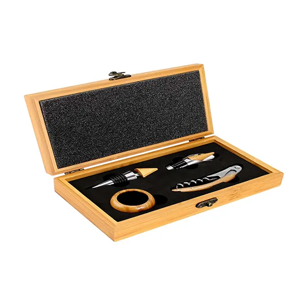 Set de Vino de Bamboo