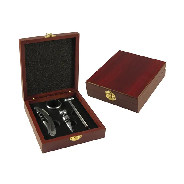 Set de Vino en Caja de Madera