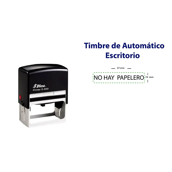 Timbre automático 37x74 mm