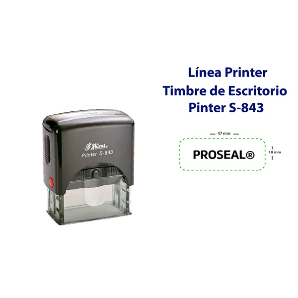 Timbre automático 47x18 mm
